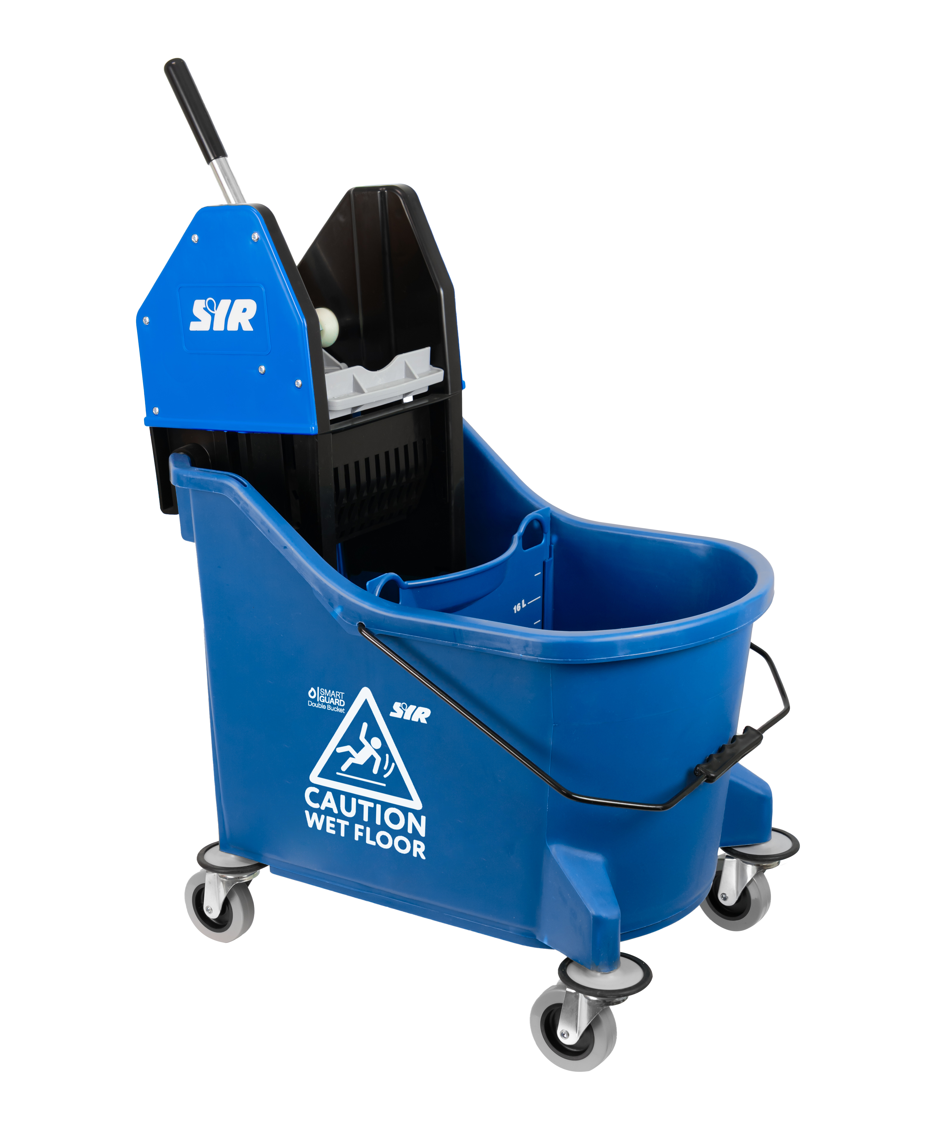33L Double Bucket Bucket on Wheels (Suitable for Traditional and Flat Mops)